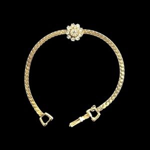 Gold toned crystal flower bracelet from Park Lane